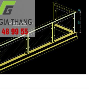 Bản vẽ lan can kính Bản vẽ lan can kính