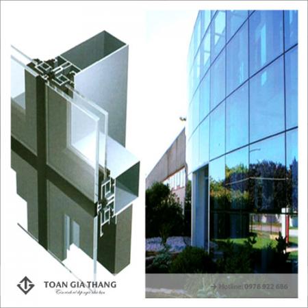 Công trình kính vách dựng khu đô thị Thanh Hà Công trình kính vách dựng khu đô thị Thanh Hà