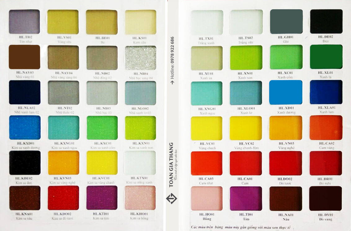 Bảng màu kính sẽ giúp cho ngôi nhà của bạn thêm phần tươi mới và sinh động. Hãy xem qua những bảng màu kính độc đáo và đa dạng tại địa chỉ của chúng tôi để chọn lựa được màu sắc phù hợp với phong cách và sở thích của bạn.